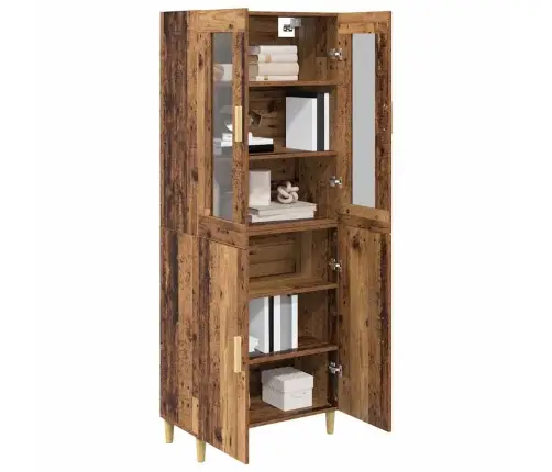 Aukštas Spintelė Senovinis Medis 69,5 X 34 X 180 Cm