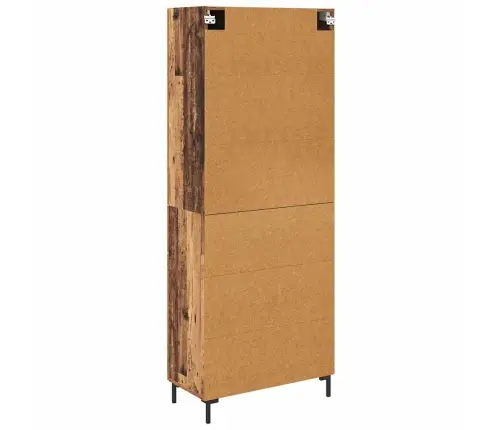 Augstais Skapītis Ar Atvilktni Vecs Koks 69,5 X 34 X 180 Cm Vidaxl