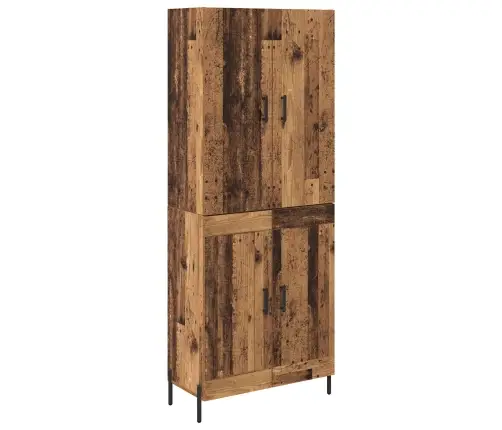 Augstais Skapītis Vecs Koks 69,5 X 34 X 180 Cm Vidaxl