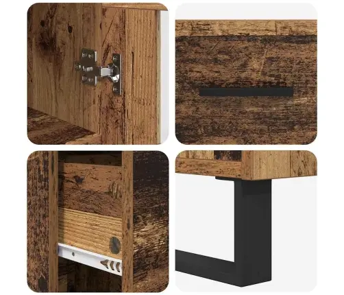 Kõrgushein Vana Puit 69,5 X 34 X 180 Cm Tehispuit