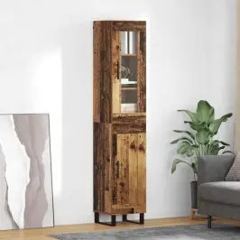 Augstais Skapītis Vecs Koks 69,5 X 34 X 180 Cm Vidaxl