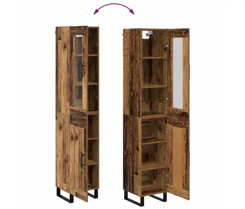 Kõrgushein Vana Puit 69,5 X 34 X 180 Cm Tehispuit