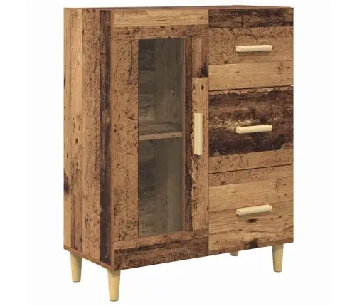 Augstais Skapītis Vecs Koks 69,5 X 34 X 180 Cm Vidaxl