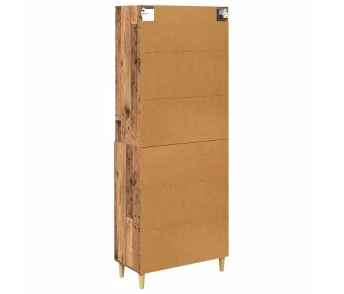 Augstais Skapītis Vecs Koks 69,5 X 34 X 180 Cm Vidaxl