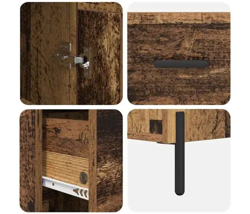 Kõrgushein Sahtliga Vana Puit 34,5 X 34 X 180 Cm Tehispuit