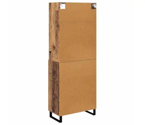 Augstais Skapītis Ar Atvilktni Vecs Koks 69,5 X 34 X 180 Cm Vidaxl