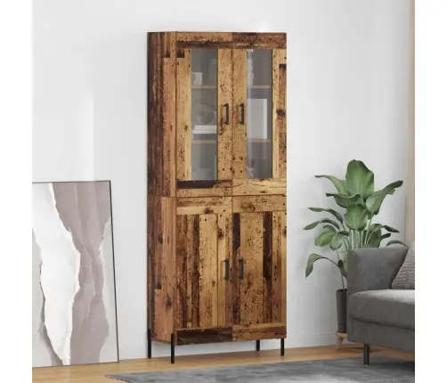 Aukštas Spintelė Senovinis Medis 69,5 X 34 X 180 Cm