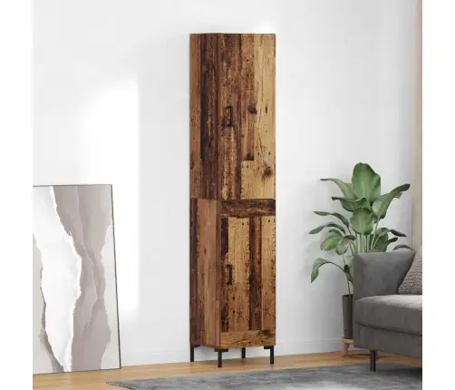 Augstais Skapītis Vecs Koks 69,5 X 34 X 180 Cm Vidaxl