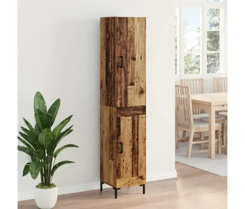 Augstais Skapītis Vecs Koks 69,5 X 34 X 180 Cm Vidaxl