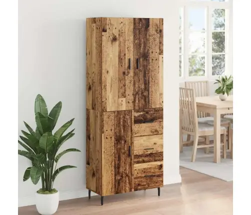 Kõrgushein Sahtliga 2 Pcs Vana Puit Kunstlik Puit Ja Klaas