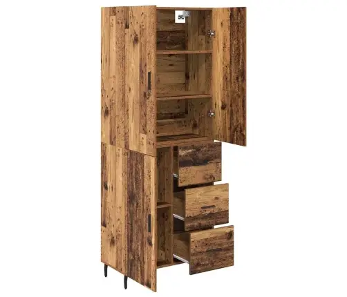 Kõrgushein Sahtliga 2 Pcs Vana Puit Kunstlik Puit Ja Klaas