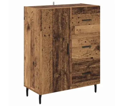 Kõrgushein Sahtliga 2 Pcs Vana Puit Kunstlik Puit Ja Klaas