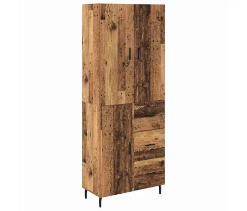 Kõrgushein Sahtliga 2 Pcs Vana Puit Kunstlik Puit Ja Klaas