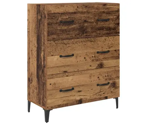 Augstais Skapītis Ar Atvilktni Vecs Koks 69,5 X 34 X 180 Cm Vidaxl