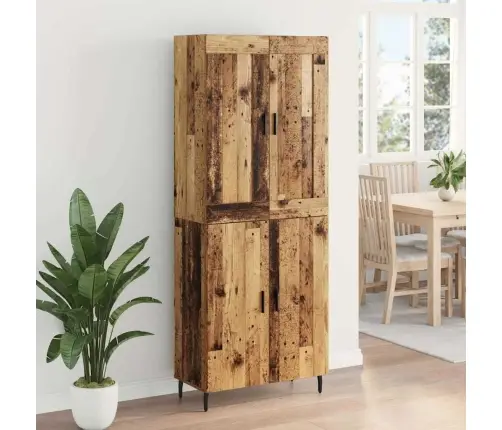 Aukštas Spintelė 2 Pcs Senovinis Medis