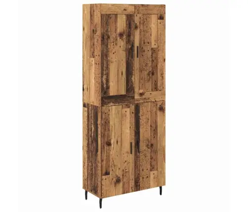 Aukštas Spintelė 2 Pcs Senovinis Medis