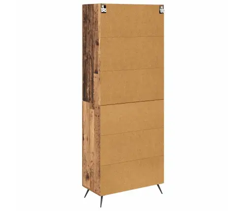 Augstais Skapītis Ar Atvilktni Vecs Koks 69,5 X 34 X 180 Cm Vidaxl