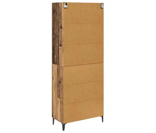 Augstais Skapītis Vecs Koks 69,5 X 34 X 180 Cm Inženierijas Koks