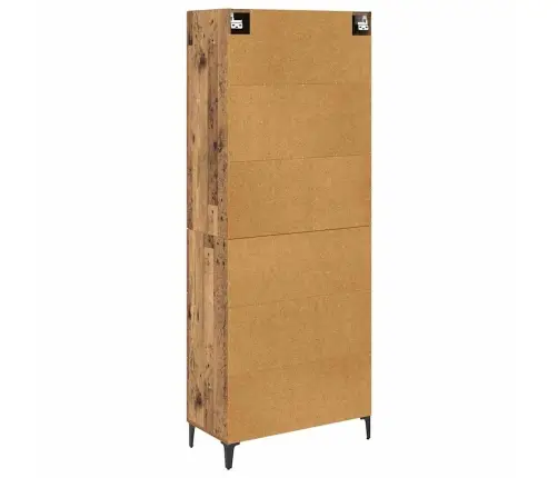 Augstais Skapītis Ar Atvilktni Vecs Koks 69,5 X 34 X 180 Cm Vidaxl