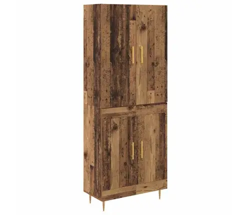 Augstais Skapītis Vecs Koks 69,5 X 34 X 180 Cm Vidaxl