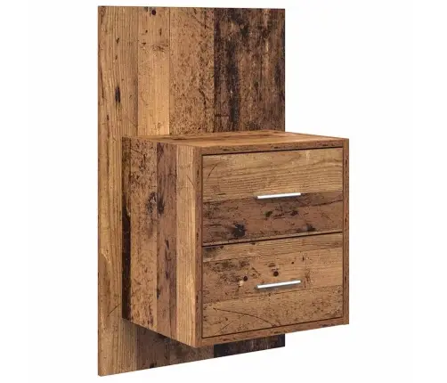 Galvos Aukštas Su Spinta 3 Pcs Senovinis Medis Apdirbta Mediena