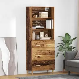 Aukštas Spintelė Senovinis Medis 69,5 X 32,5 X 180 Cm