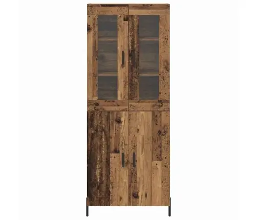 Augstais Skapītis Vecs Koks 69,5 X 34 X 180 Cm Vidaxl