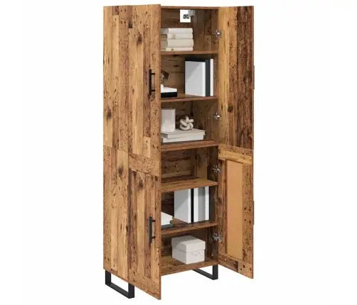 Aukštas Spintelė 2 Pcs Senovinis Medis