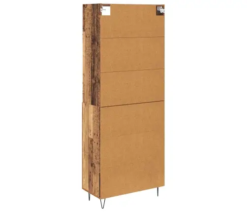 Augstais Skapītis Vecs Koks 69,5 X 34 X 180 Cm Vidaxl