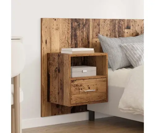 Gultas Galva Ar Skapīšu 3 Pcs Vecs Koks Inženierijas Koks Vidaxl