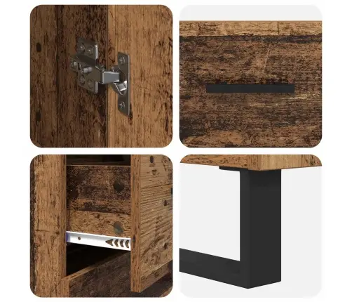 Kõrgushein Sahtliga Vana Puit 69,5 X 34 X 180 Cm Tehispuit