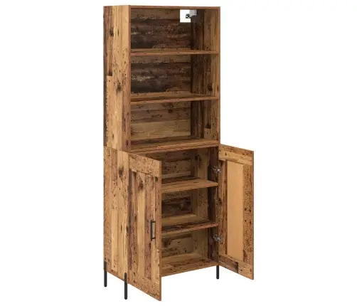 Augstais Skapītis Vecs Koks 69,5 X 32,5 X 180 Cm Vidaxl