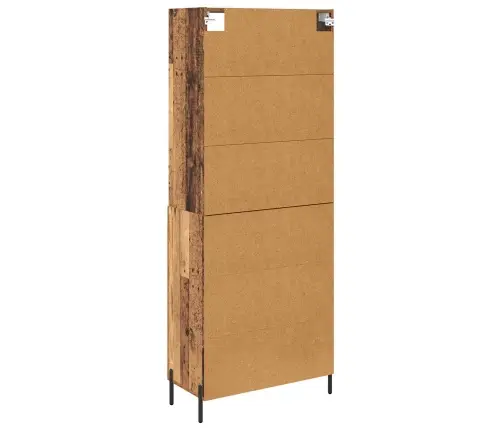 Augstais Skapītis Vecs Koks 69,5 X 32,5 X 180 Cm Vidaxl