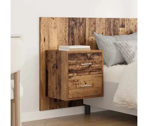 Gultas Galva Ar Skapīšu 3 Pcs Vecs Koks Inženierijas Koks Vidaxl