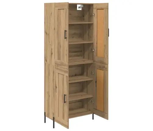 Aukštas Spintelė 2 Pcs Amatininkų Ąžuolas Apdirbta Mediena