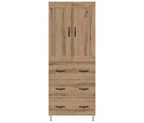 Augstais Skapītis Artisānā Ozols 69,5 X 34 X 180 Cm Vidaxl