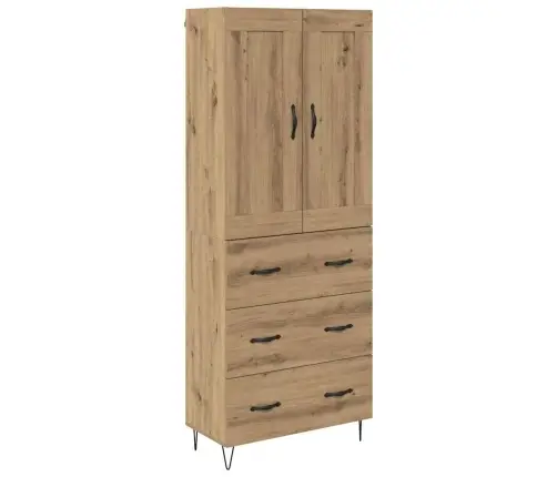 Augstais Skapītis Artisānā Ozols 69,5 X 34 X 180 Cm Vidaxl