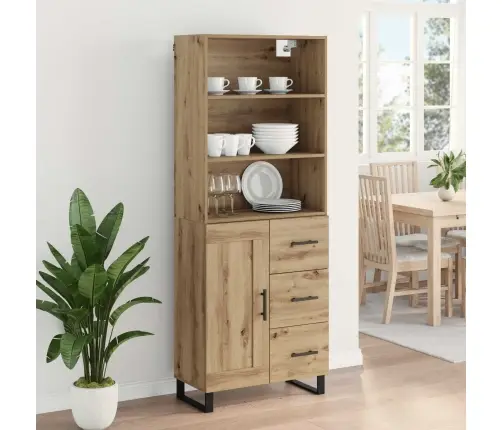 Aukštas Spintelė Amatininkų Ąžuolas 69,5 X 34 X 180 Cm