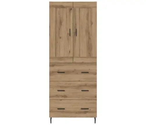 Aukštas Spintelė Su Stalčių 2 Pcs Amatininkų Ąžuolas