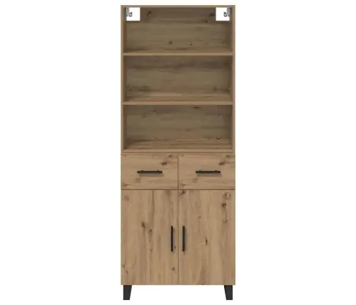 Augstais Skapītis Artisānā Ozols 69,5 X 34 X 180 Cm Vidaxl