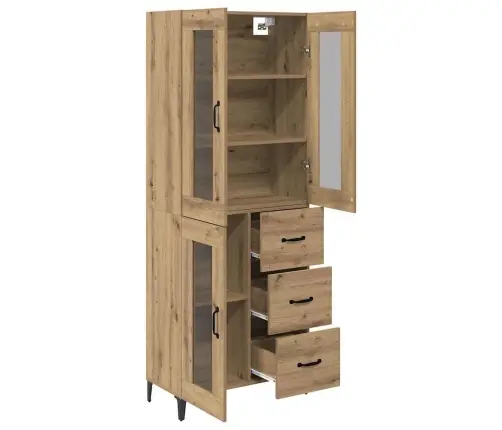 Augstais Skapītis Artisānā Ozols 69,5 X 34 X 180 Cm Vidaxl