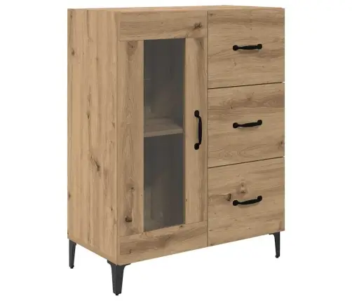 Augstais Skapītis Artisānā Ozols 69,5 X 34 X 180 Cm Vidaxl