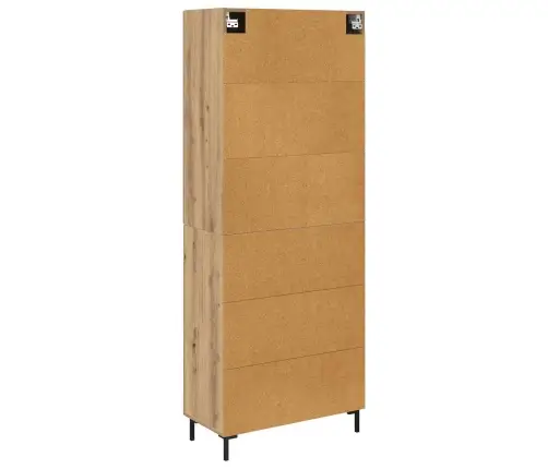 Augstais Skapītis Artisānā Ozols 69,5 X 34 X 180 Cm Vidaxl