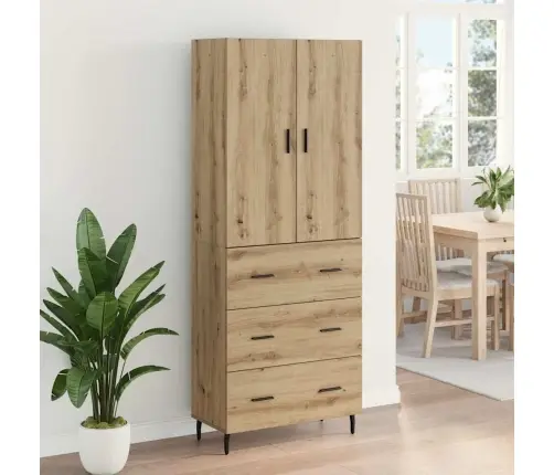 Augstais Skapītis Artisānā Ozols 69,5 X 34 X 180 Cm Vidaxl