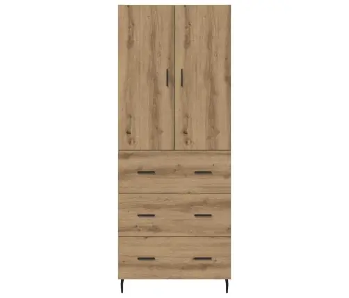 Augstais Skapītis Artisānā Ozols 69,5 X 34 X 180 Cm Vidaxl