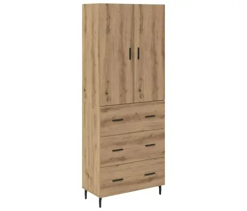 Augstais Skapītis Artisānā Ozols 69,5 X 34 X 180 Cm Vidaxl