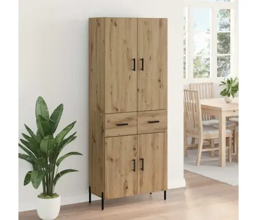 Augstais Skapītis Artisānā Ozols 69,5 X 34 X 180 Cm Vidaxl