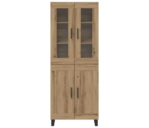 Aukštas Spintelė 2 Pcs Amatininkų Ąžuolas Apdirbta Mediena