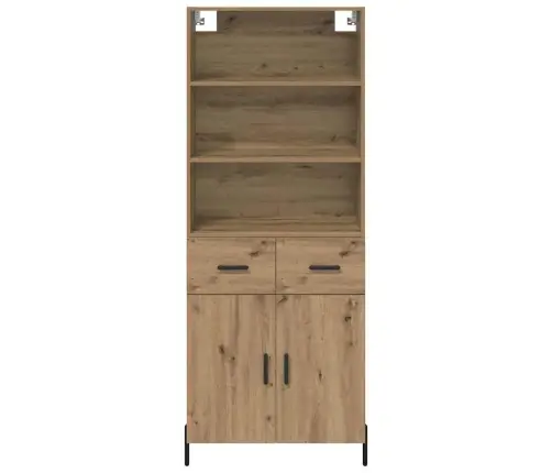 Augstais Skapītis Artisānā Ozols 69,5 X 32,5 X 180 Cm Vidaxl