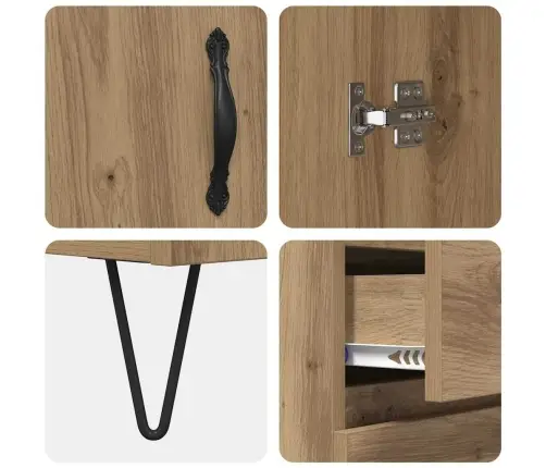 Aukštas Spintelė Amatininkų Ąžuolas 69,5 X 34 X 180 Cm